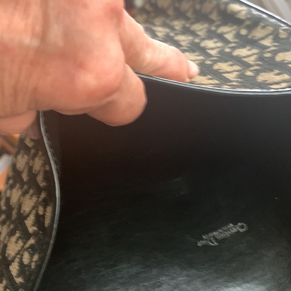 Vintage Christian Dior Trotter Canvas Leather Trim Shoulder Bag. Made in France - Picture 5 of 8